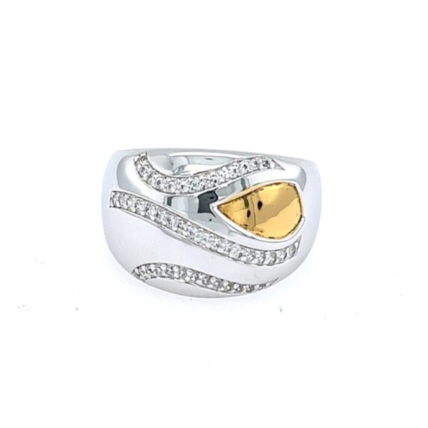 Silber Damenring bicolor 5-209393-001