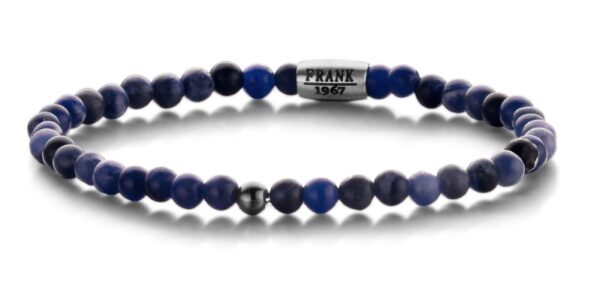 Frank 1967 Armband Sodalith 4-5mm breit Edelstahl B0317