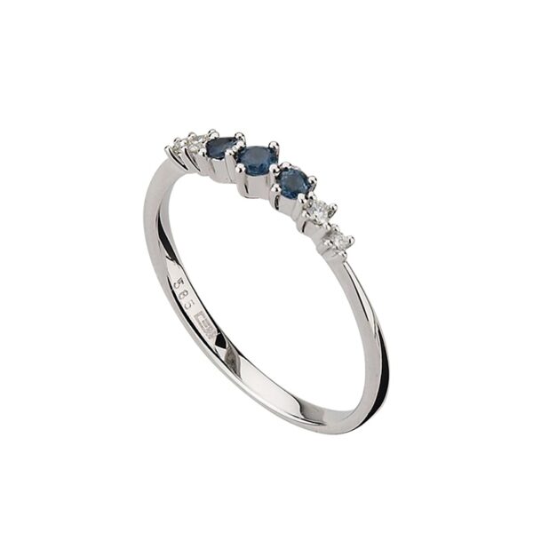585/- Damenring Saphir u. Brillant 6-207745-001