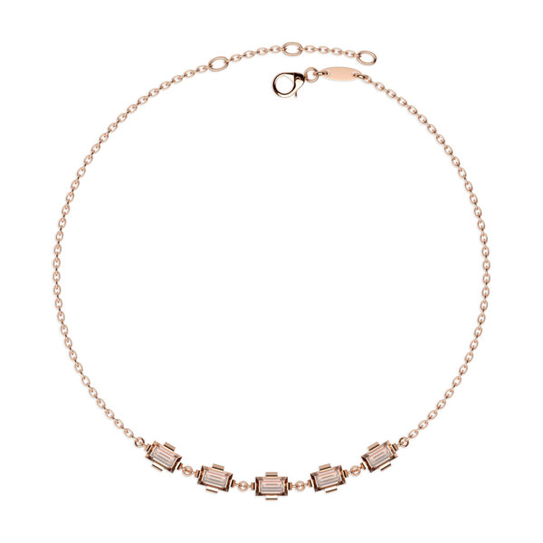Armband Baguette rosé vergoldet TA113-R – Bild 3