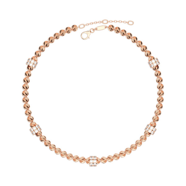 Armband Kugeln diamantiert Zirkonia Roségold TA128-R – Bild 2