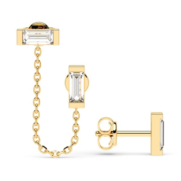 Ohrstecker Baguette Gold TO154-G