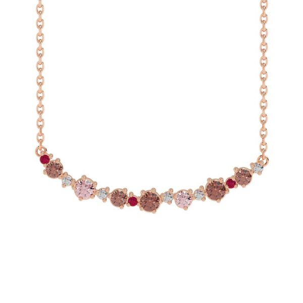 Collier rosé Zirkonia Roségold TK129-R