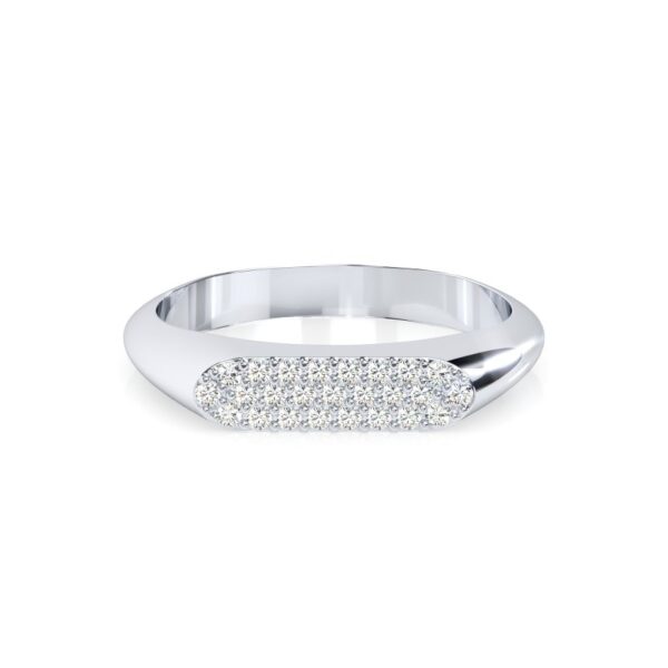 Ring oval Pavé Silber TR134-S-54
