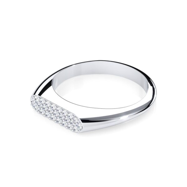 Ring oval Pavé Silber TR134-S-54 – Bild 3