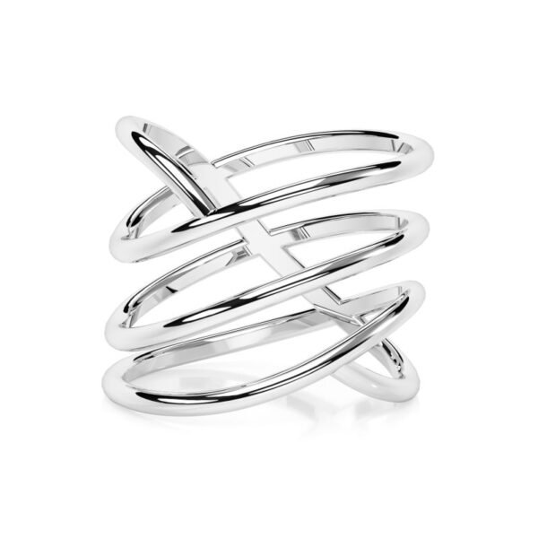 Ring Silberstränge dreireihig Silber TR139-S-56