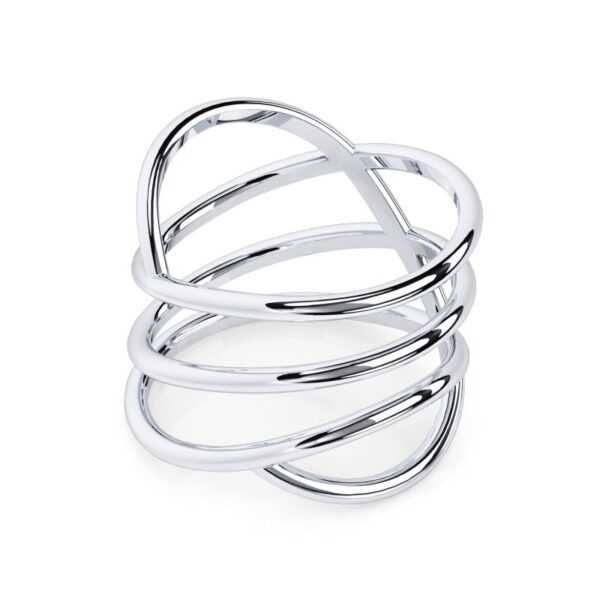Ring Silberstränge dreireihig Silber TR139-S-56 – Bild 3