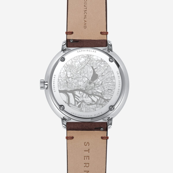 Herrenuhr Hamburg silber S01-HH10-VI11 – Bild 4