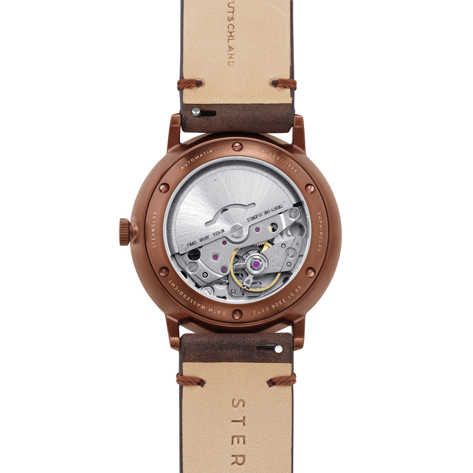 STERNGLAS NAOS Edition Bronze Automatik Limitiert S02-NAR19-VI17 – Bild 4