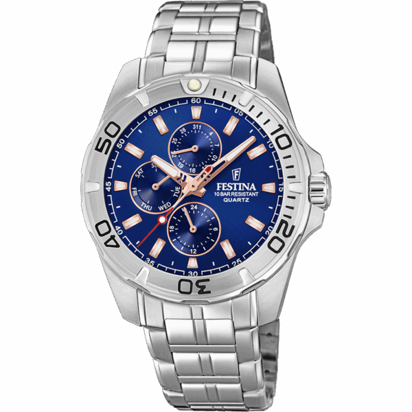 FESTINA HERREN UHR MULTIFUNKTION F20445/5 EDELSTAHL ARMBAND